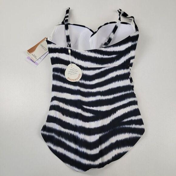 $134 Contours Coco Reef Sapphire Bra-Sized Underwire One-Piece Swimsuits 14/38 D - Picture 8 of 12